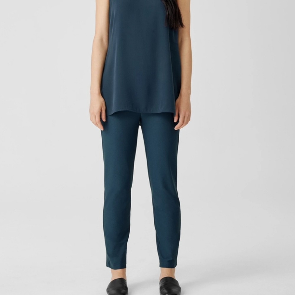 Eileen Fisher Teal Straight Leg Pants